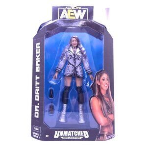 AEW Unrivaled Collection Series Dr Britt Baker #04 Wrestling Action Figure New